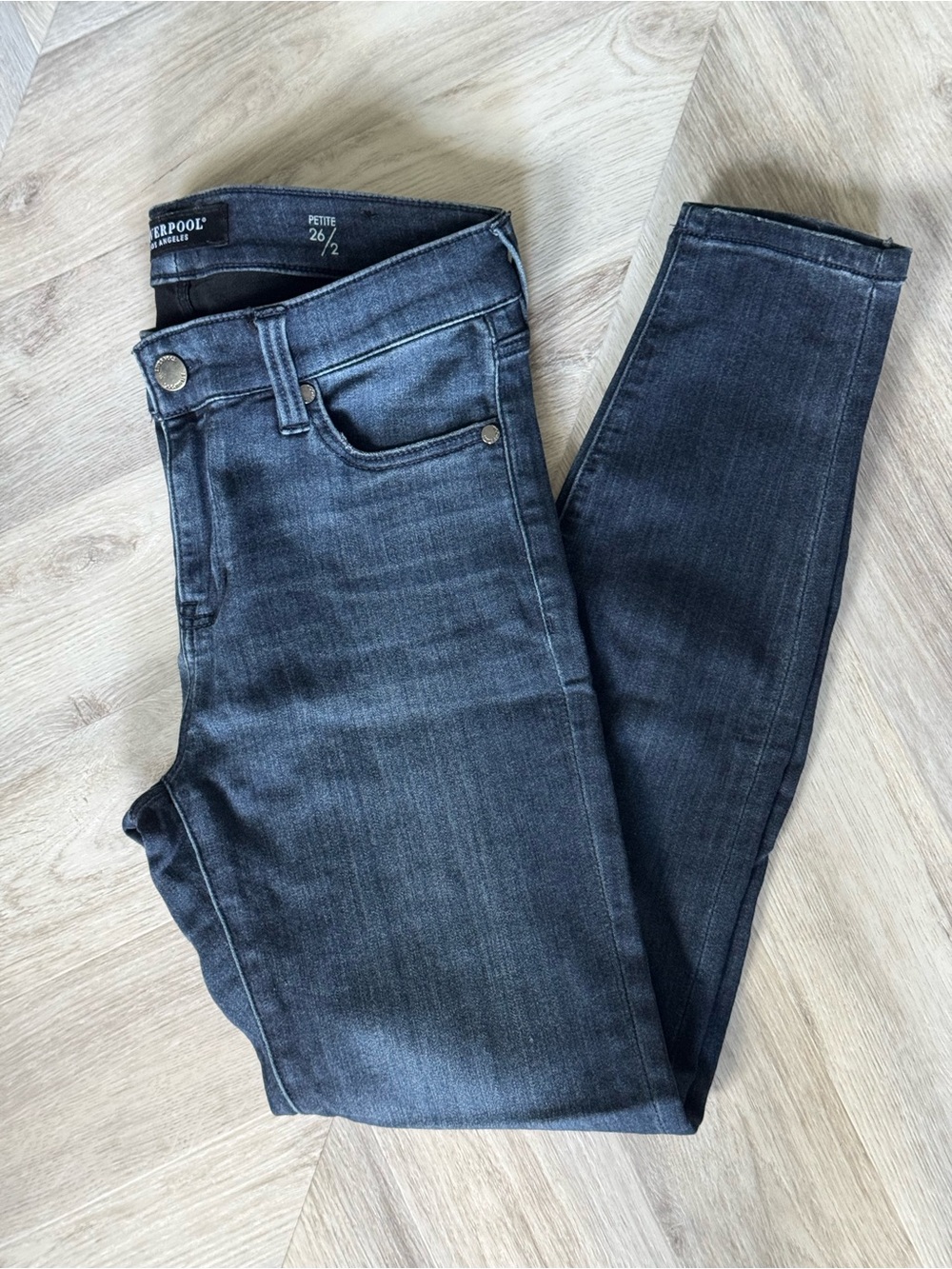 Liverpool Petite Ankle Skinny Jeans in dark blue wash 26 / 2